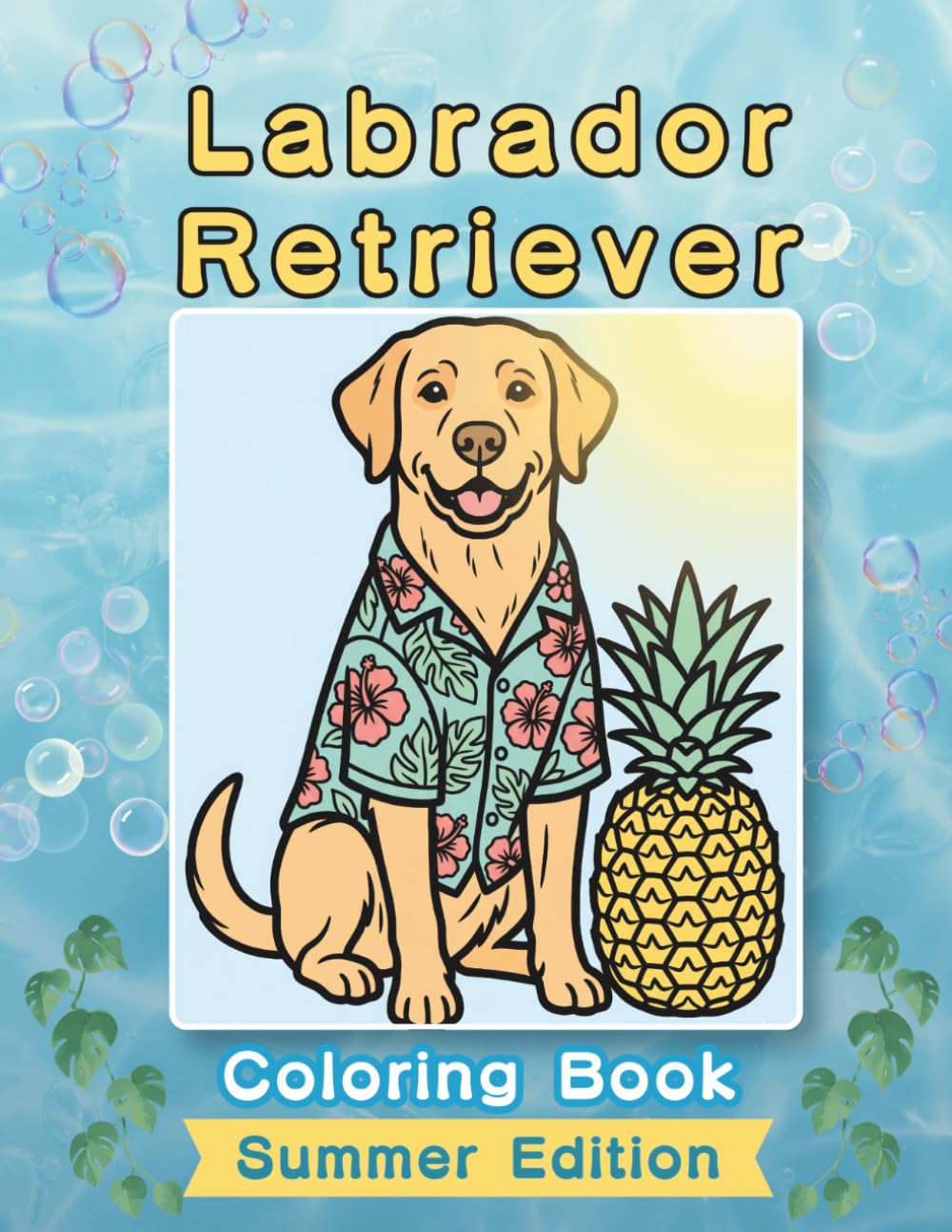 Labrador Retriever Coloring Book: Summer Edition: A Bold and Easy Coloring Book for Adults and Seniors Featuring Cute and Simple Labrador Retriever ... and Mindfulness (Cozy Summer Coloring Books)