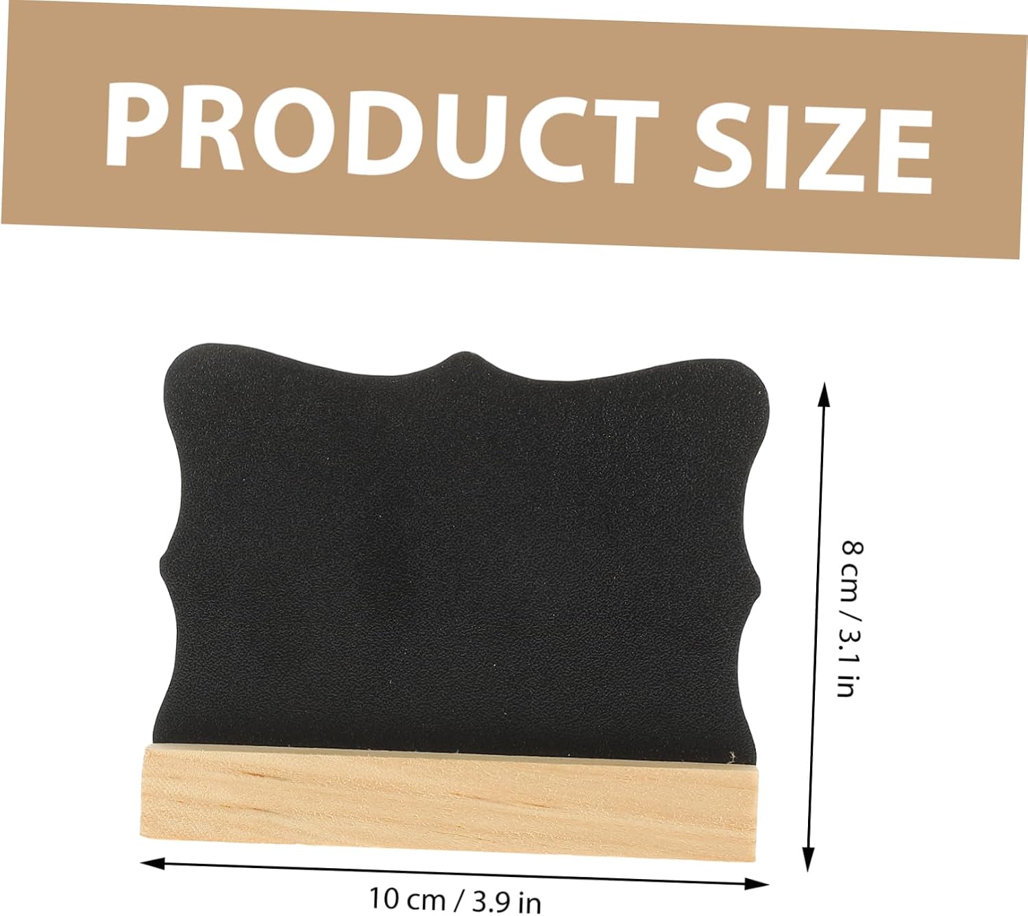 5pcs Wooden Double Sided Mini Chalkboard Sign Rectangle Desk Decor