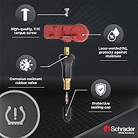 Vista 3 de Schrader 20153 Sensor de monitoreo de presión de neumáticos (TPMS) de repuesto de goma a presión de neumáticos (TPMS) 315 Mhz - General Motors (GM)
