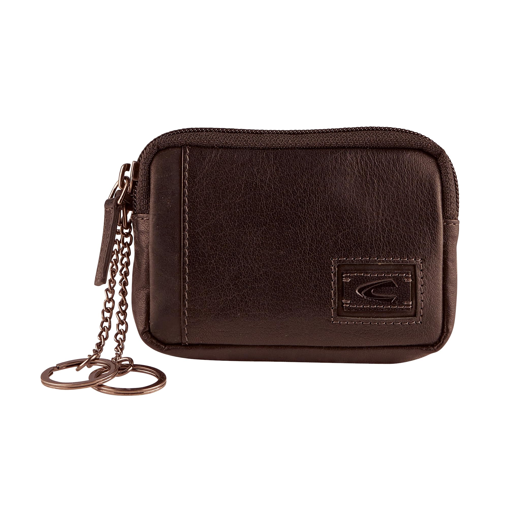 camel active Dust męskie etui na klucze, skórzany, średni rozmiar, brązowy, M, 004103