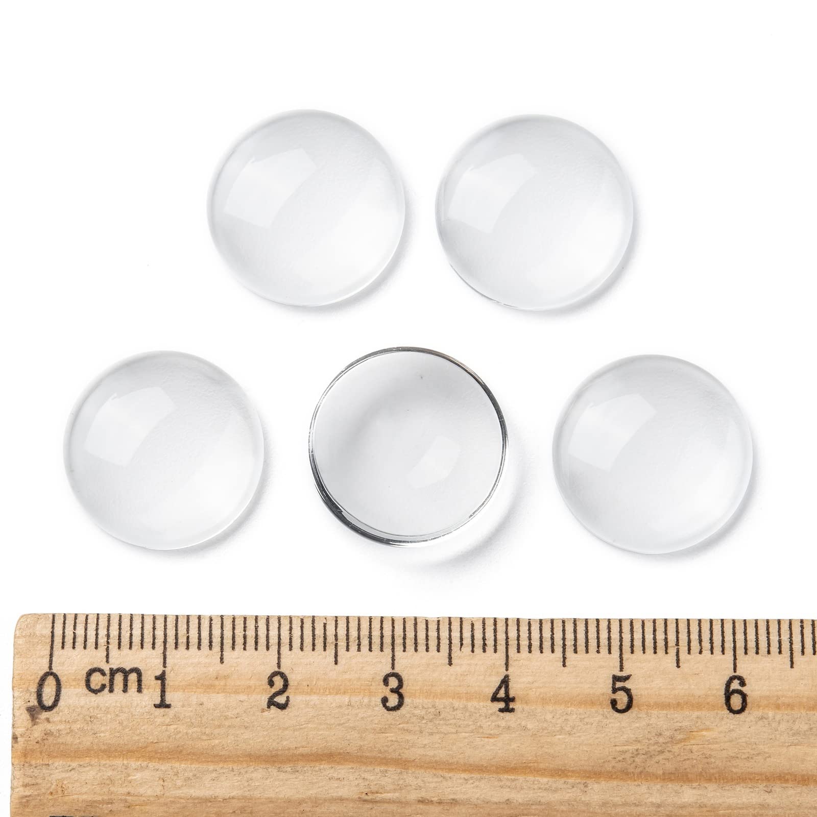 Cheriswelry - 200 pezzi Cabochon in vetro, semicircolari, trasparenti, con retro piatto, a cupola, per cammeo, foto, ciondoli, decorazioni fai da te, creazione di gioielli