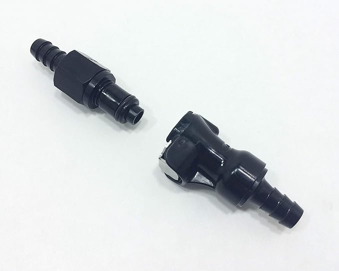 KTM OEM Gas In Fuel Line Fitting Black Quick Release Disconnect Coupling Set, Fuel Lines