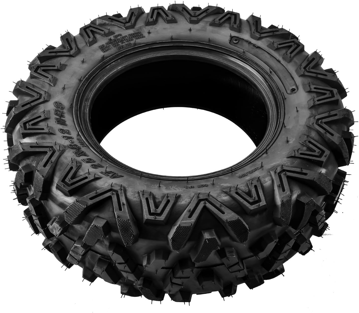 25x8-12 ATV Tires, 25x8-12 All Terrain Tires 6 PR, for Mud, Sand, and Off-Road Trails, 2 Pack Tubeless, Z-199-1