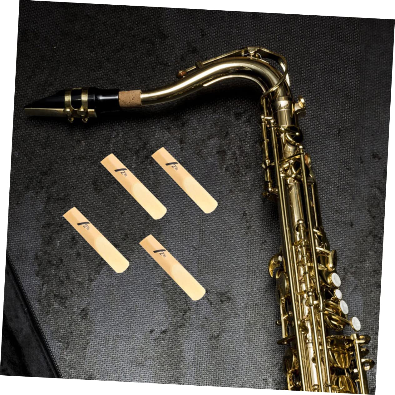 Toddmomy 50 Piezas Cañas Para Saxofón Bemol Cañas De Repuesto Para Saxofón De Instrumentos Musicales Para Practicar y Tocar