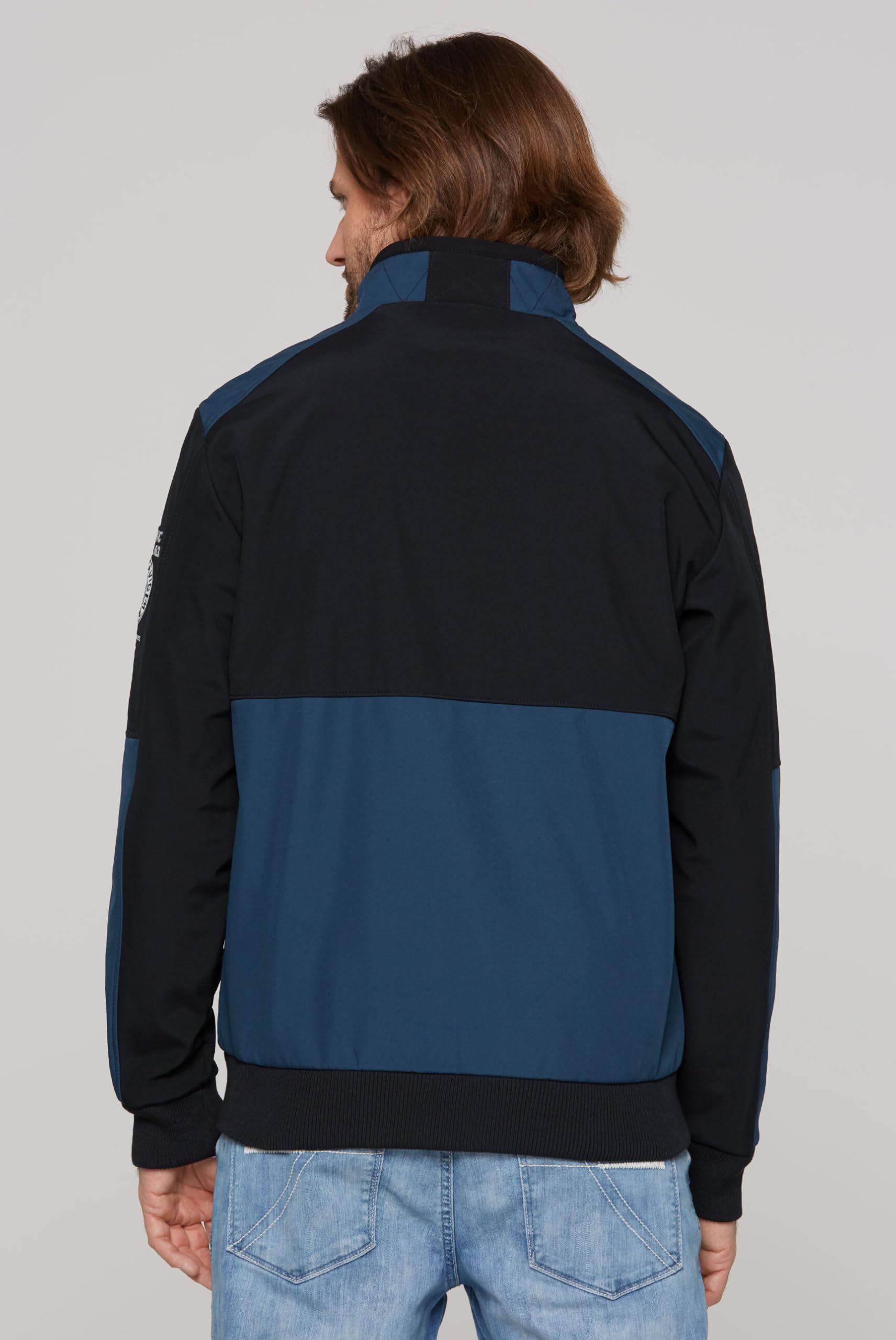Camp David Herren Softshelljacke mit Colour-Blocking