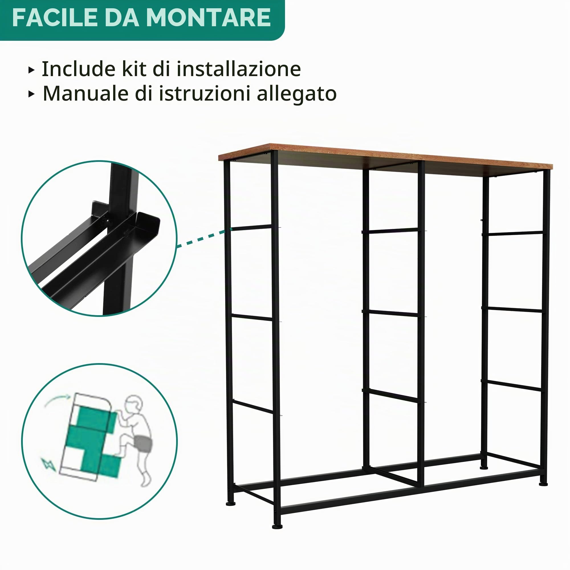 YITAHOME Cassettiera in tessuto, armadietto con 8 cassetti, Cassettiera per Corridoio in Tessuto, con vano contenitore in tessuto per soggiorno, camera da letto, cameretta dei bambini, grigio profondo