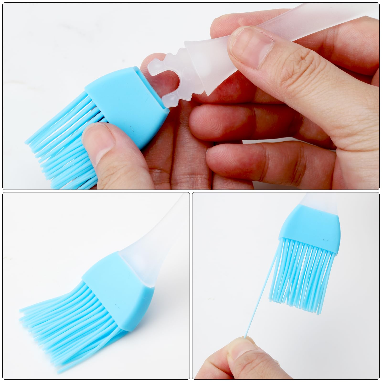 Brosse Barbecue ENAIAH 3 Pièces Brosse De Barbecue, BBQ Brosse De Nettoyage, Brosse Pour Gril, 3 In 1 BBQ Brush Accessoire Nettoyage Cuisine Extérieur