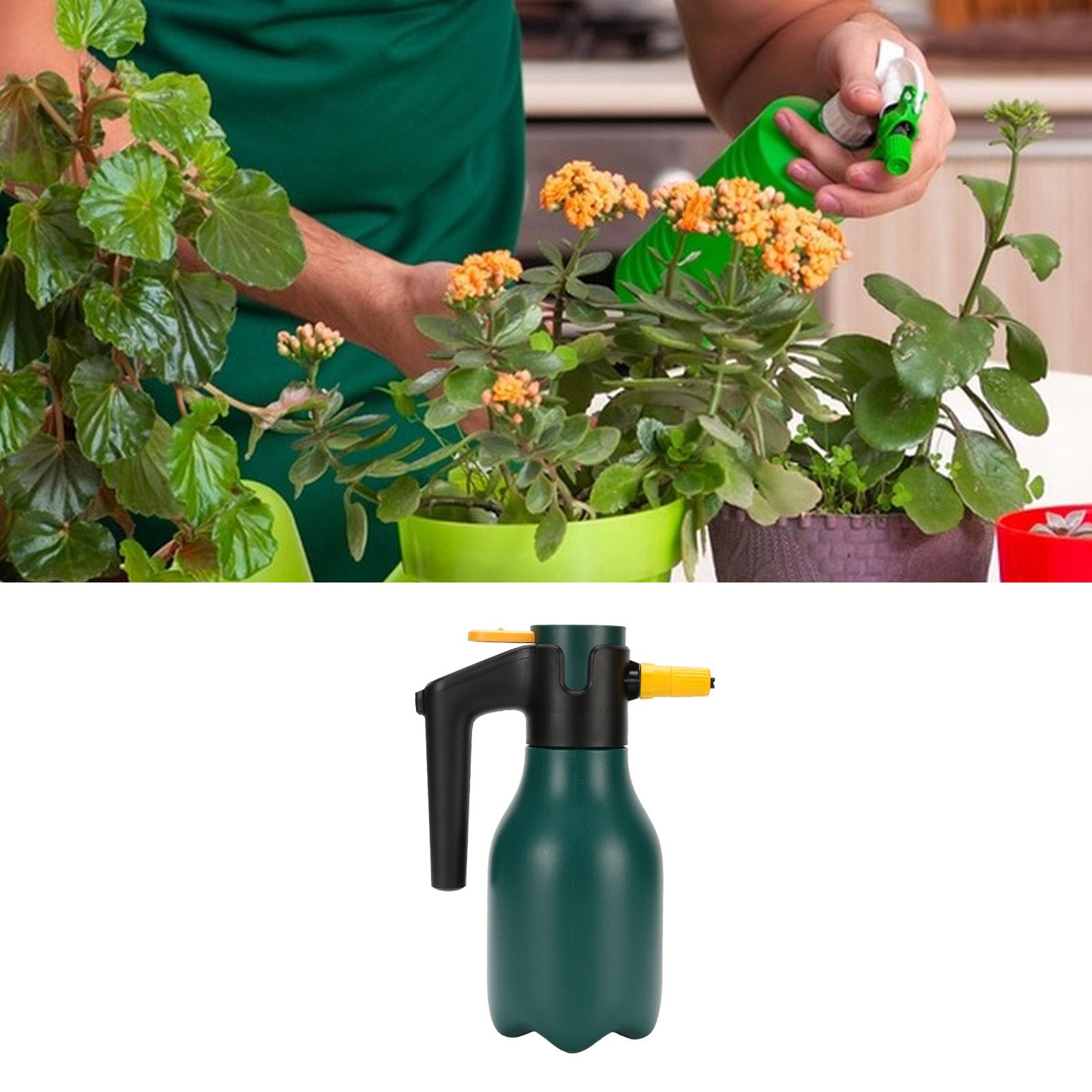 Car Wash Foam Sprayer, Electric Foam Sprayer 2L USB High Pressure Cordless for Home, Garden,Electric Pressurized Foam Sprayer with USB Suitable for Car Washing,Home, Garden and