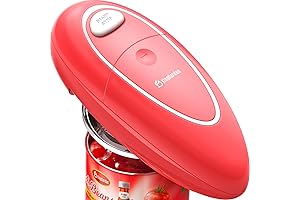 Red Electric Can Opener: Kitchen Wonder for Effortless Can Opening