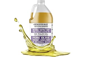 Beekeeper Made Natural Castile Soap: Soothing Lavender and Moisturizing Olive, Coconut, and Sunflower Oils
