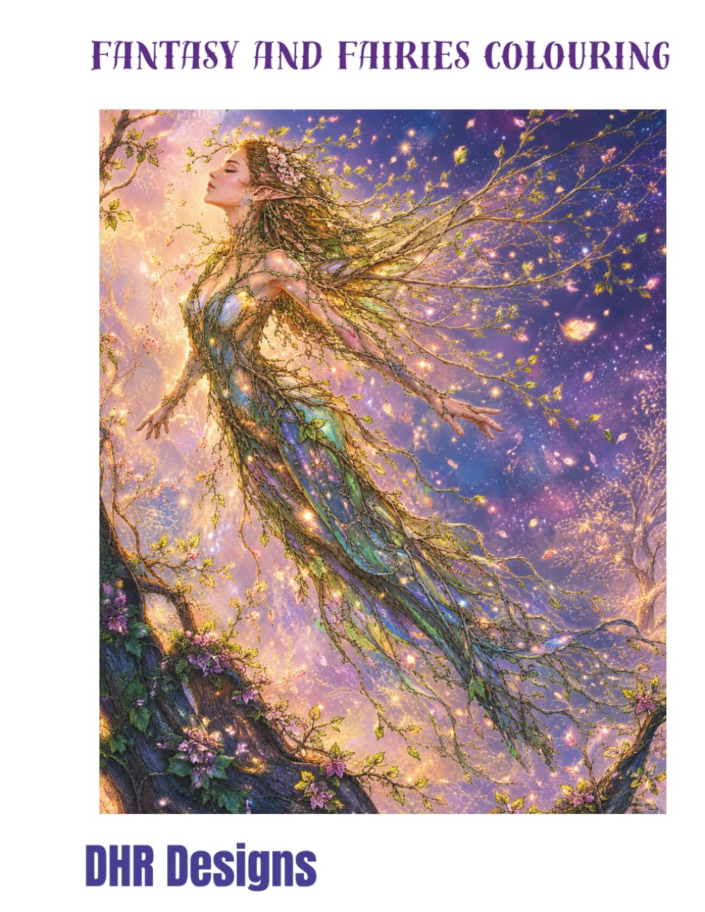 Fantasy and Fairies Colouring In Book