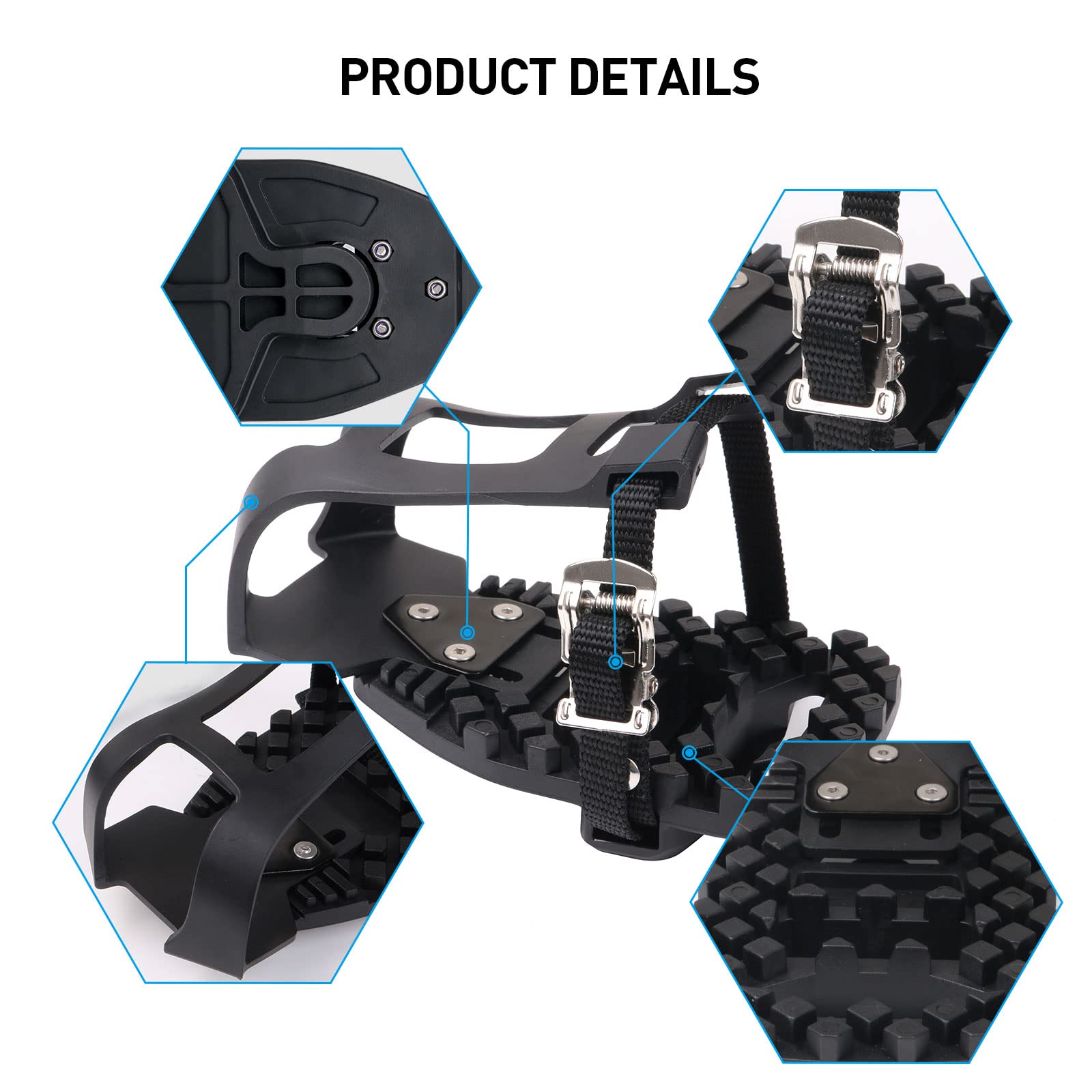 ペロトンバイク　ペロトンバイク用ペダル￼ Amazon.co.jp: 調節可能なペダルアダプター ペダル トゥクリップ