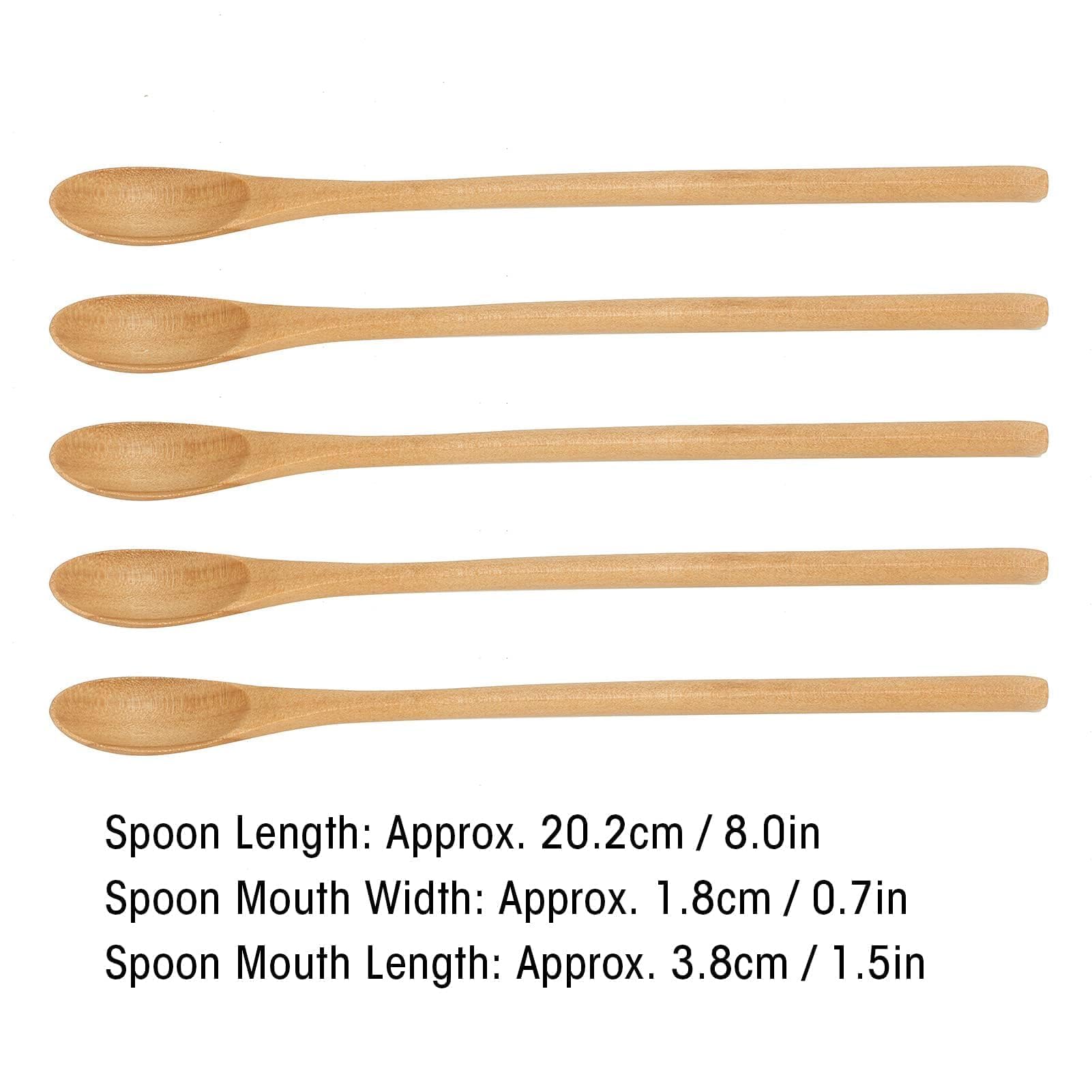 Lot De 4 Cuillères En Bois Ovales 23,5 Cm - Pour Cuisiner, Mélanger, Remuer - Compatibles Avec Toutes Les Poêles