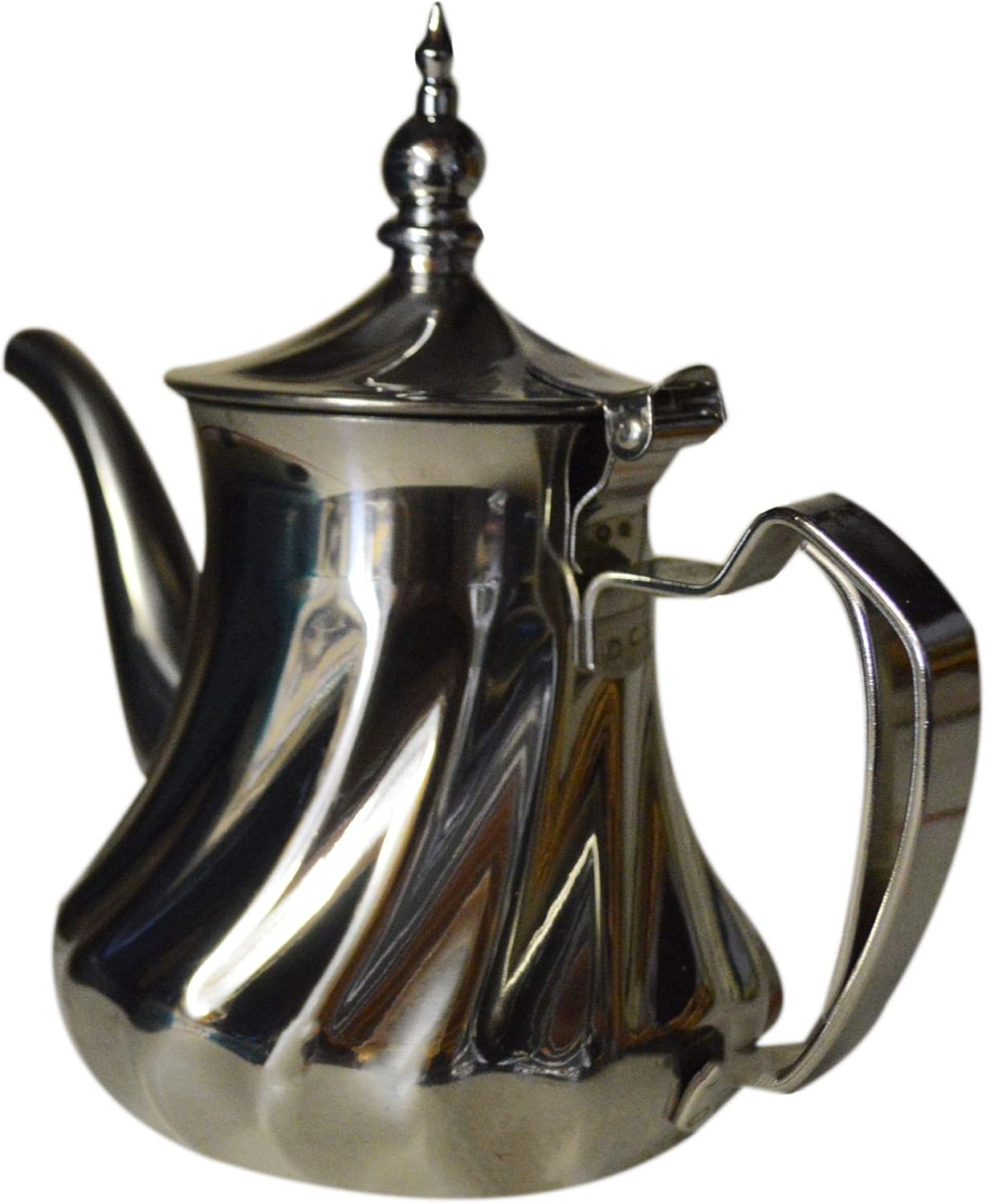 Handmade Moroccan Serving Tea Kettle Pot Hand carved Stovetop Safe Large 36 oz Serve 6 Small Tea Glasses