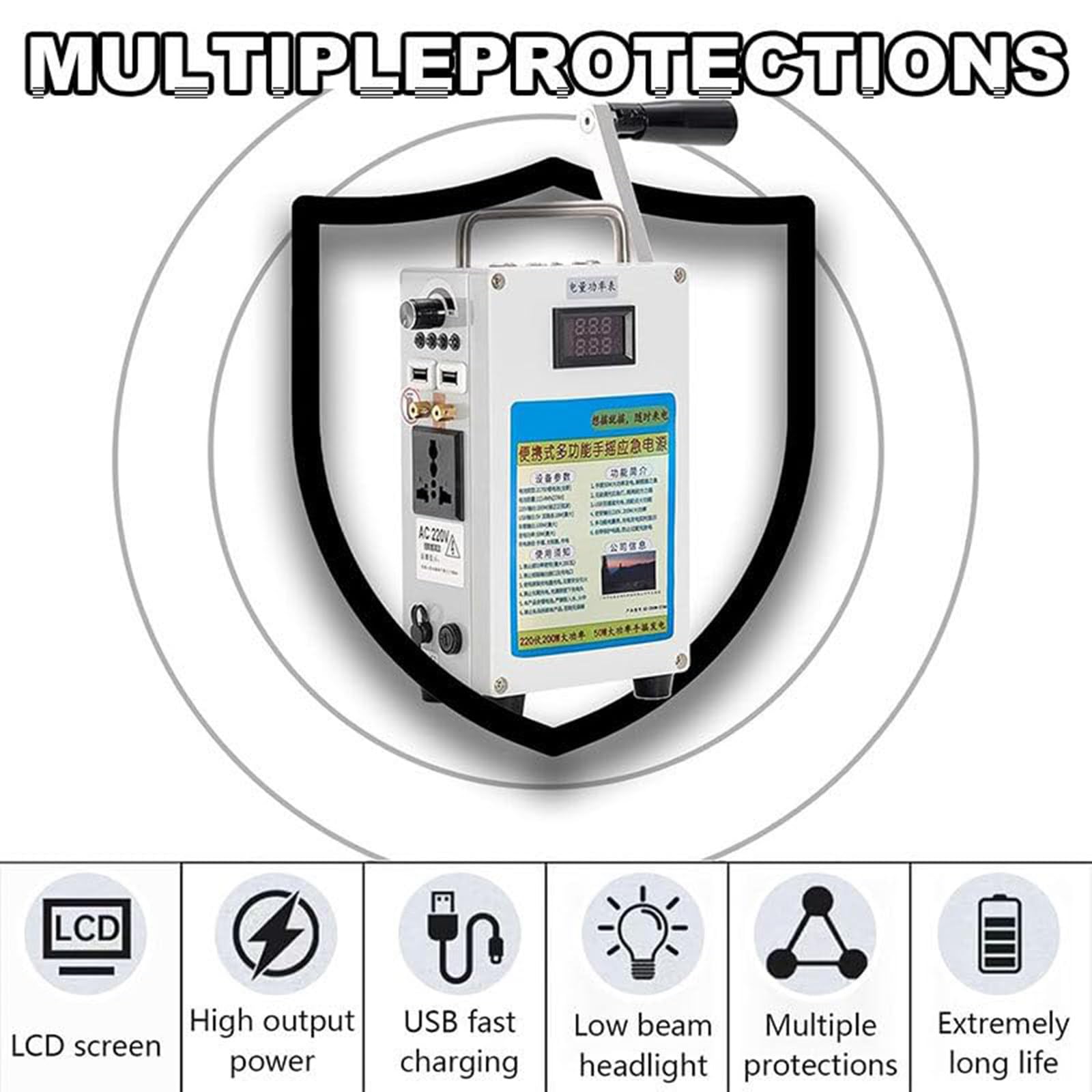 Estación De Energía Portátil, Generador De Emergencia para Camping Generator+Controller