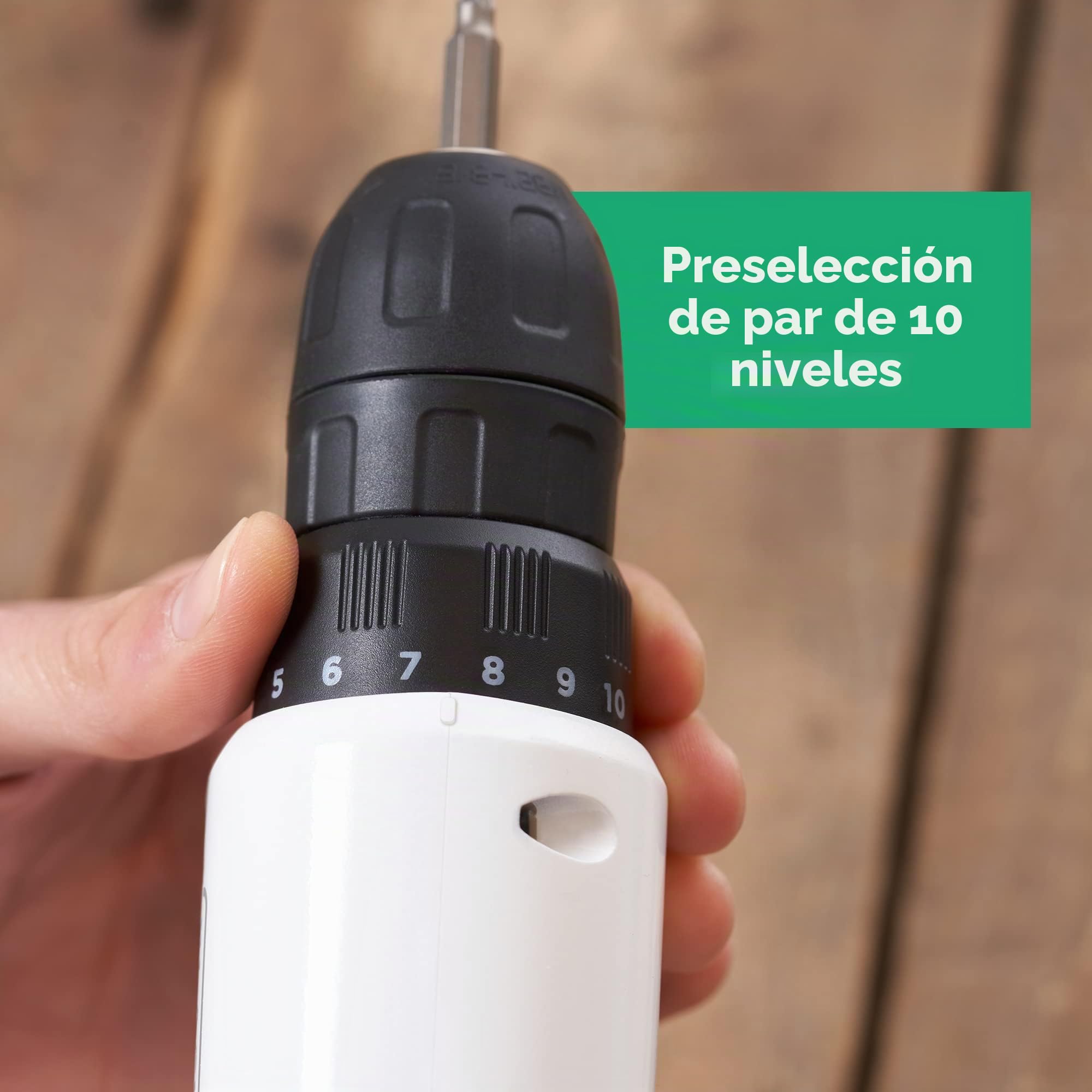 BLACK+DECKER REVIVA REVDD12A80-QW - Taladro atornillador 12V, Velocidad variable, 80 accesorios