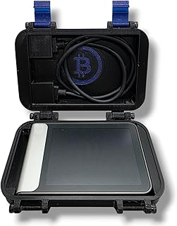 Protective Case for Ledger Flex – Compact Design - Compatible with Ledger Flex Crypto Wallet - Handmade -Limided Edition. (Black-Purple)