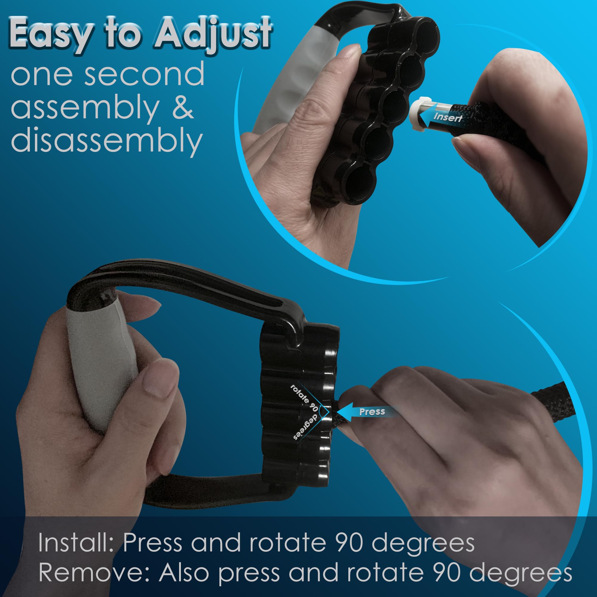 Expansor de Pecho de 5 Niveles con Bandas de Resistencia Ajustables, Banda de Ejercicio con asa, Adecuada para Hombres y Mujeres de Diferentes Clases de Fuerza, Fitness, Yoga, Entrenamiento, Equipo
