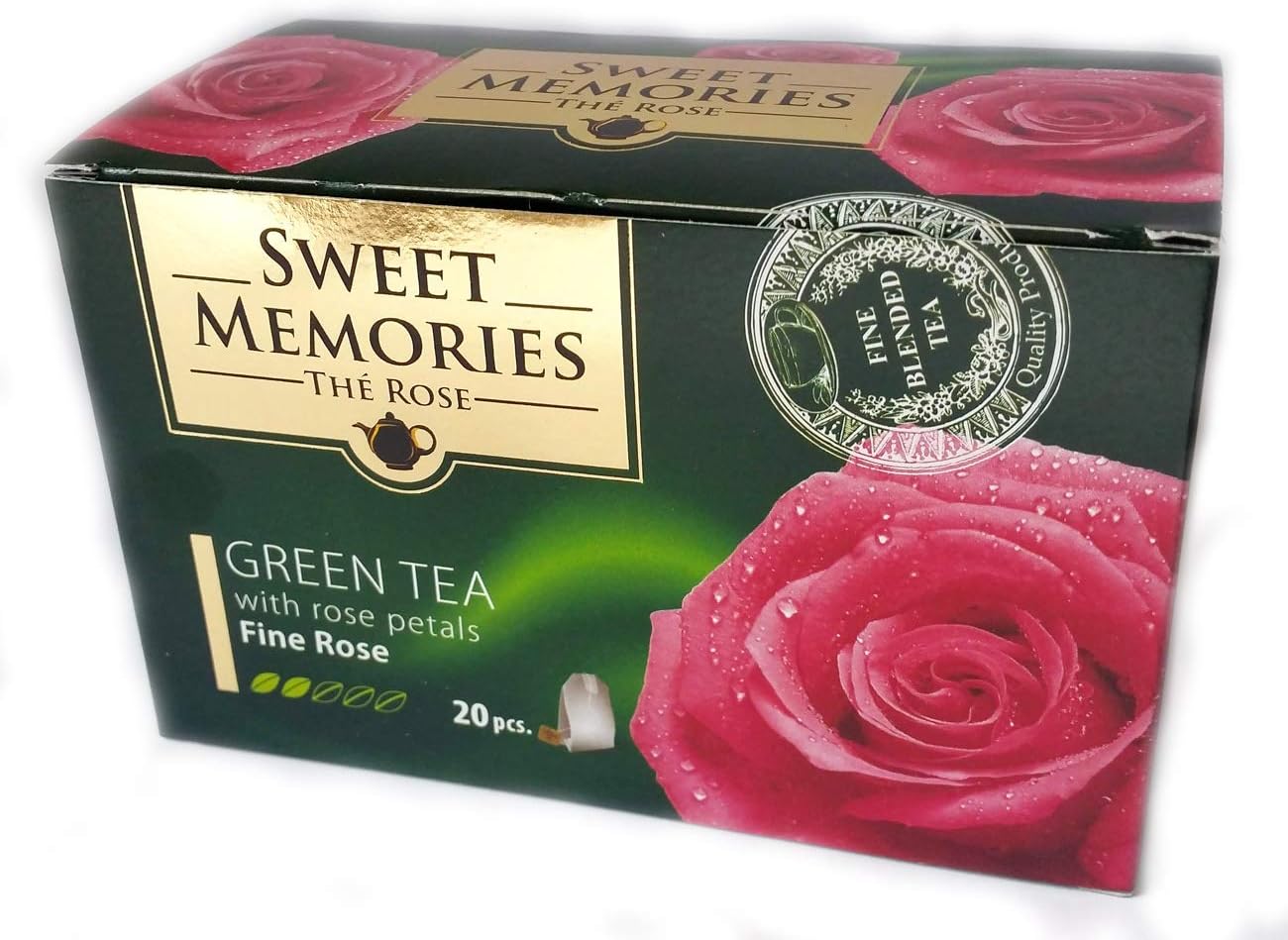 Green Tea with Bulgarian Rose Petals, 100% Natural