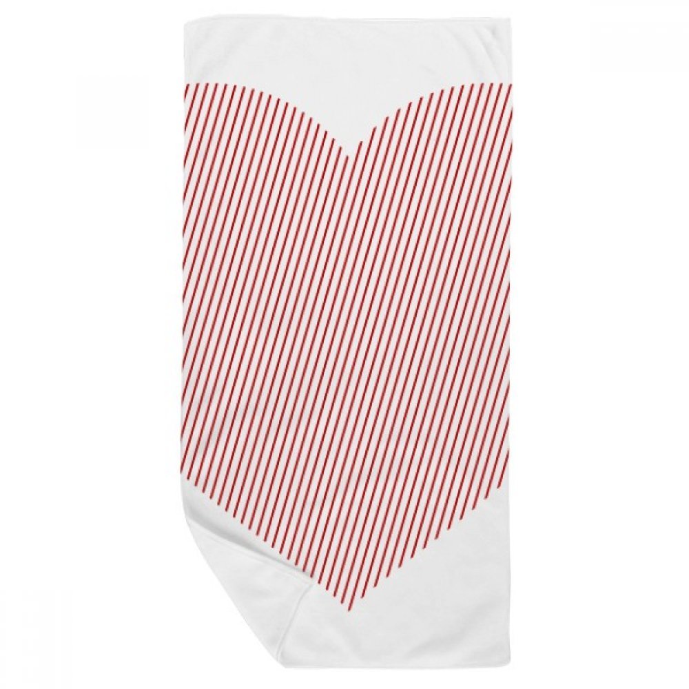 Serviette de bain doux rouge 35x70cm gant de toilette multicolor pour douche