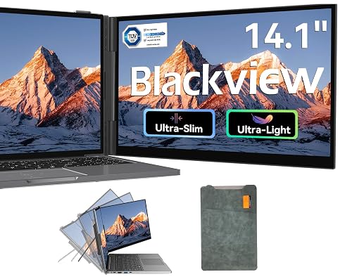 Blackview Laptop Screen Extender, 1.3lbs Ultra-Light & 0.17" Ultra-Slim, 14"
