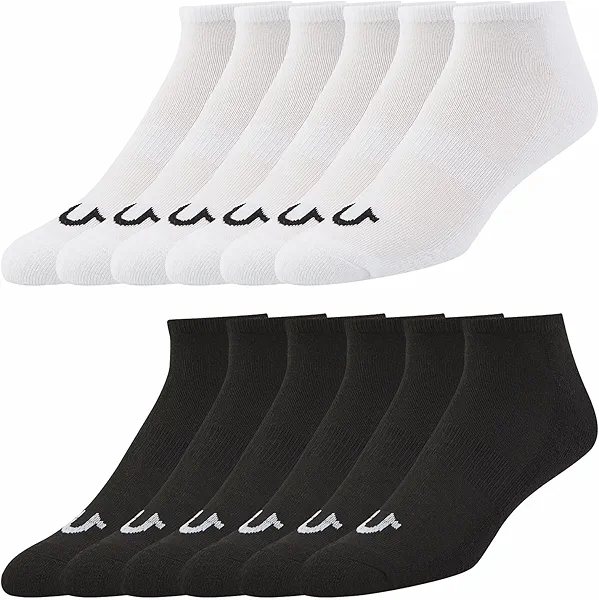 True Religion Mens Socks 6 & 12 Pairs No Show Socks for Men Premium Athletic Shoe Size 8-12