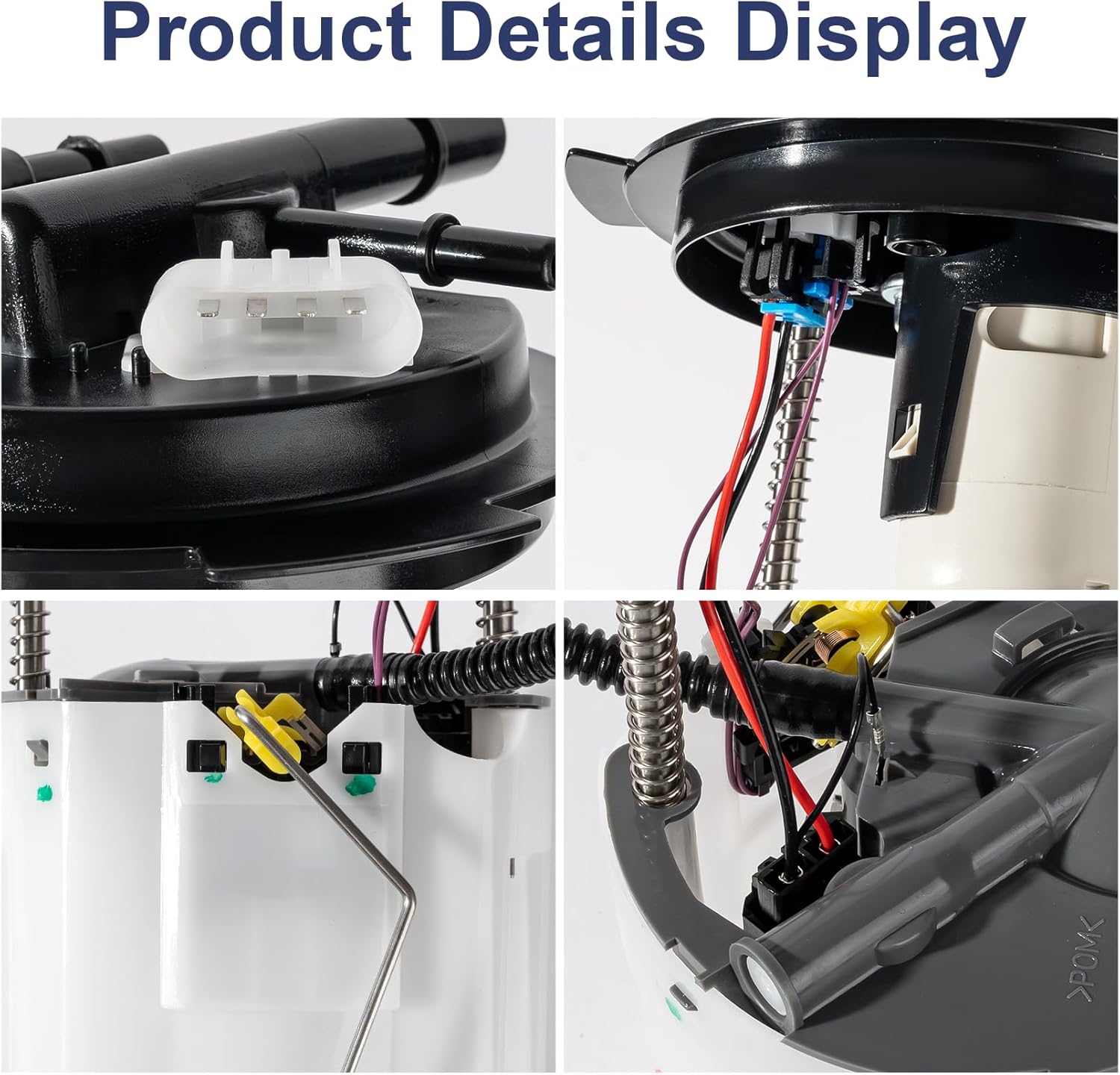 Electric Fuel Pump Assembly Compatible with 2009-2013 Chevy Silvera do 1500 2500 3500 HD & GMC Sierra 1500 2500 3500HD 4.3L 4.8L 6.0L V6 V8 Replace E3818M VANBOL0119 with Pressure Sensor