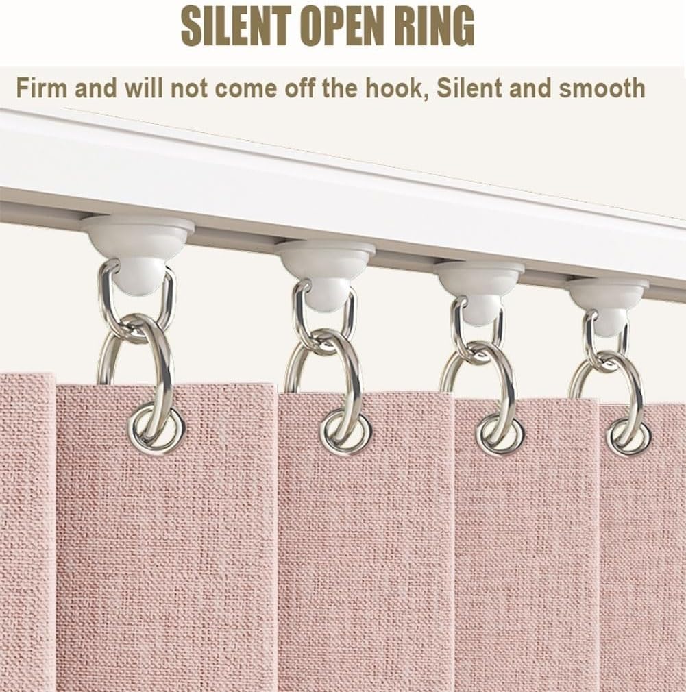 Custom Cabinet Curtains, Kitchen Counter Privacy Curtains for Kitchen/Bookshelf/Wardrobe-Pink- W70cmxH100cm