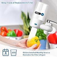 Vista 4 de Paquete de 2 filtros de repuesto para grifo compatibles con filtro Brita 36311, sistema de filtro de agua en grifo, FR-200, FF-100, 4 meses/100