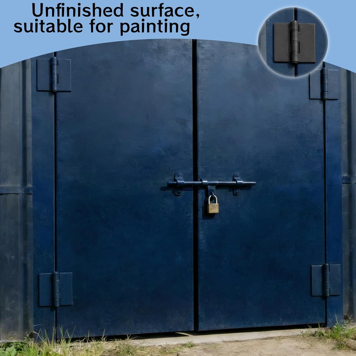 18 Pcs Weld Hinges Rust Resistant Heavy Duty Steel Butt Hinge Long Lasting Corrosion Resistant Metal Hinge for Heavy Gates and Trailer Gate Doors (3 Inches)