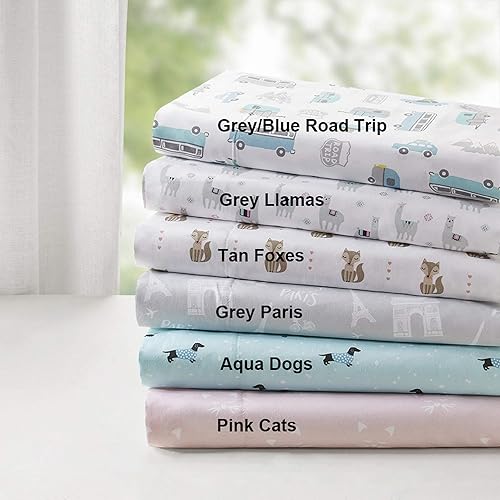 Miniatura 3 de Intelligent Design Sábanas de microfibra resistentes a las arrugas, suaves con bolsillo de 12 pulgadas modernas, para todas las estaciones, juego de