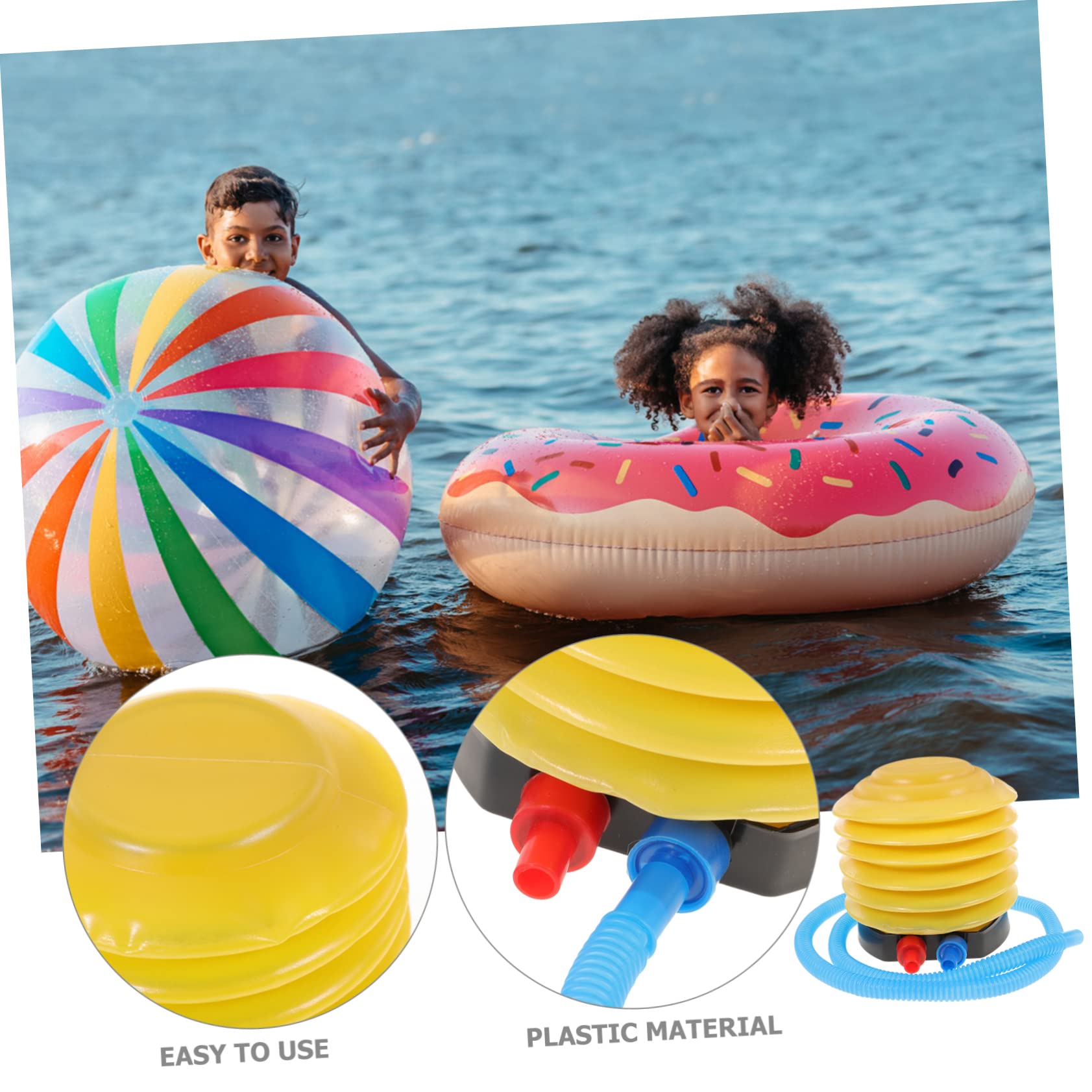 WOONEKY Exercise Ball Pump Inflatables Foot Pump for Boat Ball Balloons Inflatable Bed