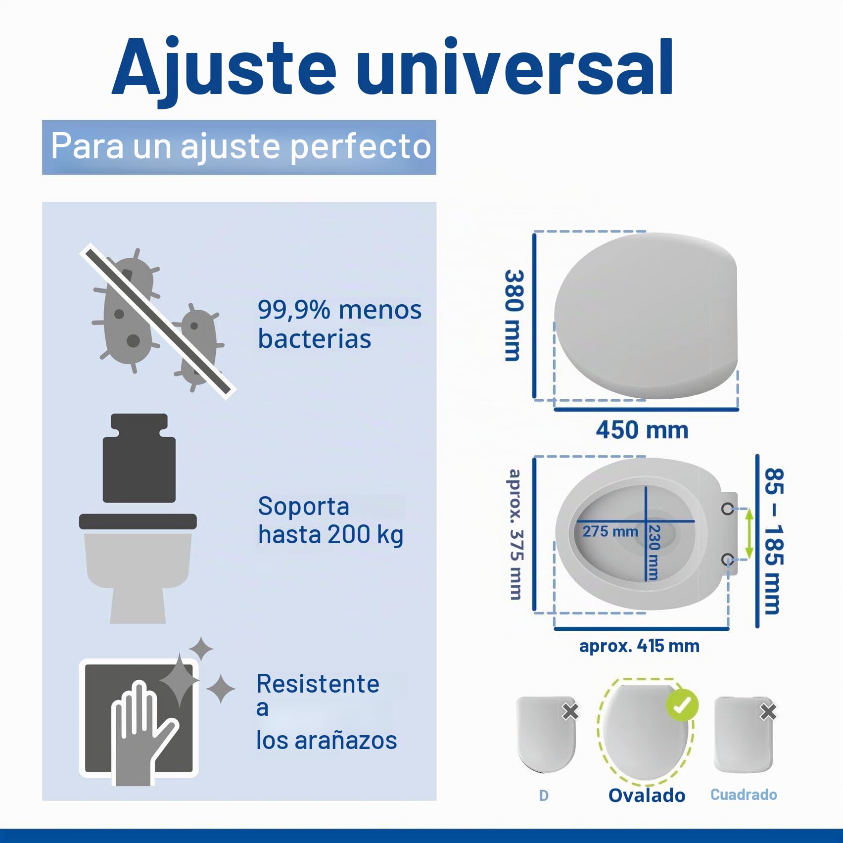 WENKO Tapa de WC Pop-Art - antibacteriano, dispositivo automático de descenso, sujeción higiénica Fix-Clip, Duroplast, 38 x 45 cm, Multicolor