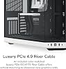 Hyte Y70 Modern Aesthetic Gaming PC Case - Panoramic Glass | High Vented Design | Cable Management | Dual Chamber ATX Mid-Tower Chassis | 10 Fan Capacity | Luxurious PCIe 4.0 Riser Cable - Black/White