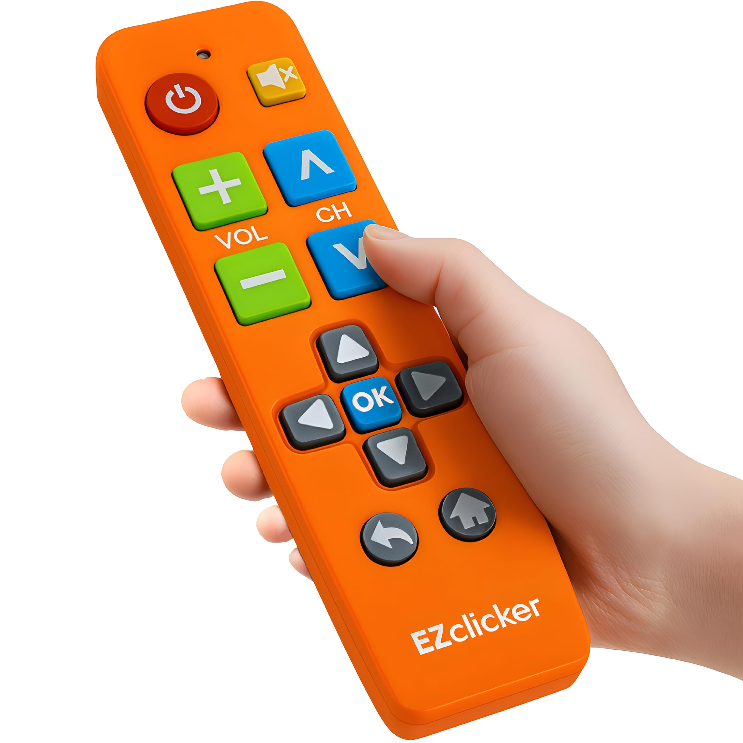 Samsung Replacement TV Remote Compatible with Samsung TV's ONLY (Orange) Big Button TV Remote Control, Simplified and Easy to Use (2xAAA Batteries not