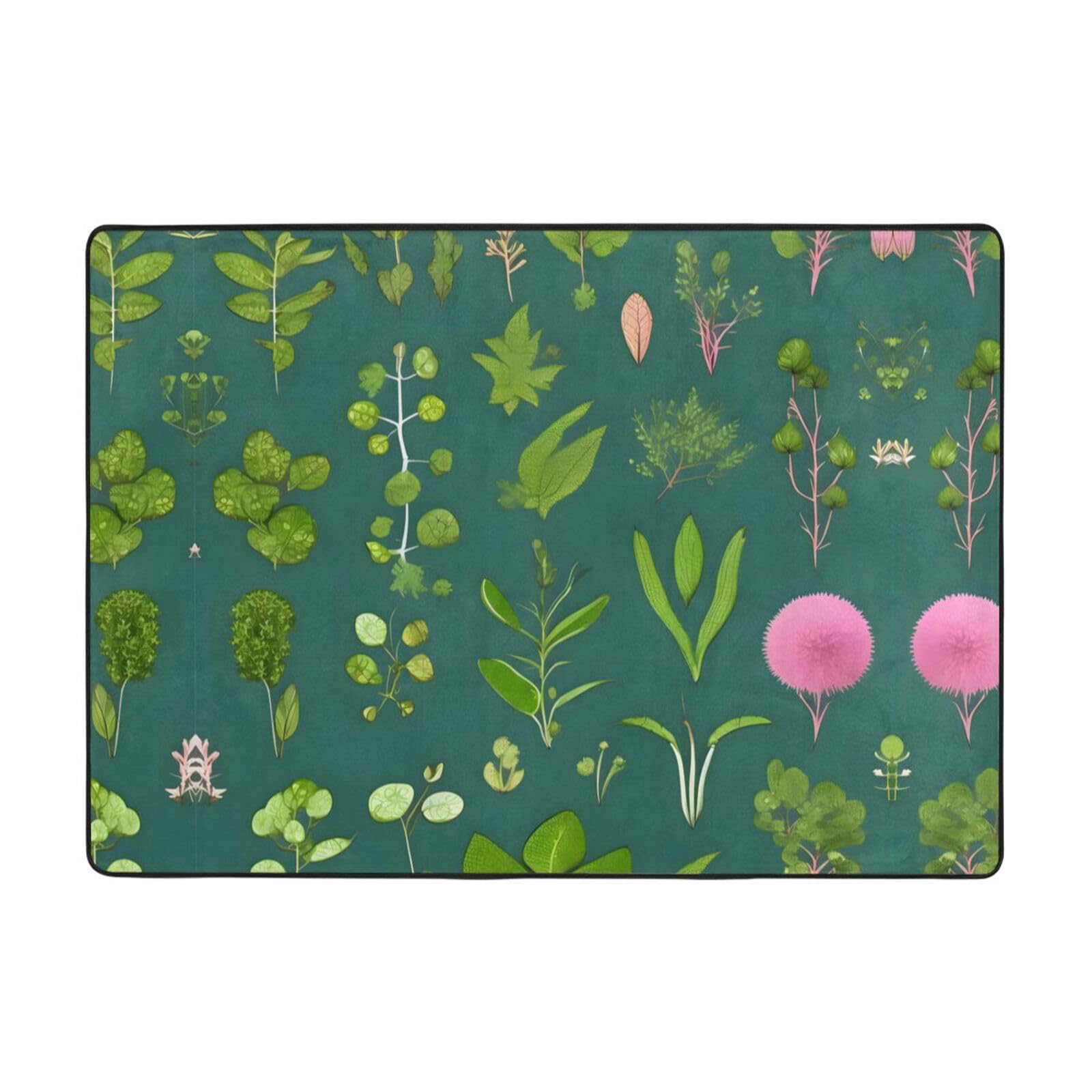 Tapis imprimé fleurs et plantes : créez un cocon de douceur dans votre chambre