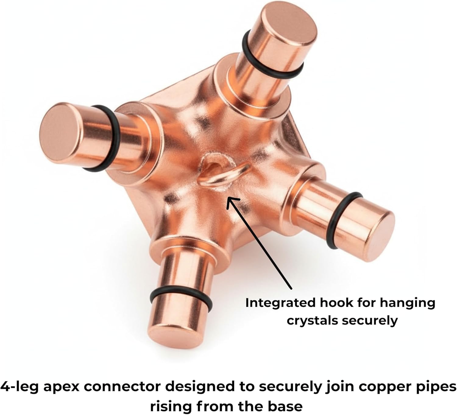 Copper Giza Pyramid Kit 1/2 Inch USA (L Type and M Type) UK, Europe, Canada, Australia Solid Copper Connectors only for Healing Energy, Relaxation, Pranayama, Sleep, Meditation Accessory Tool