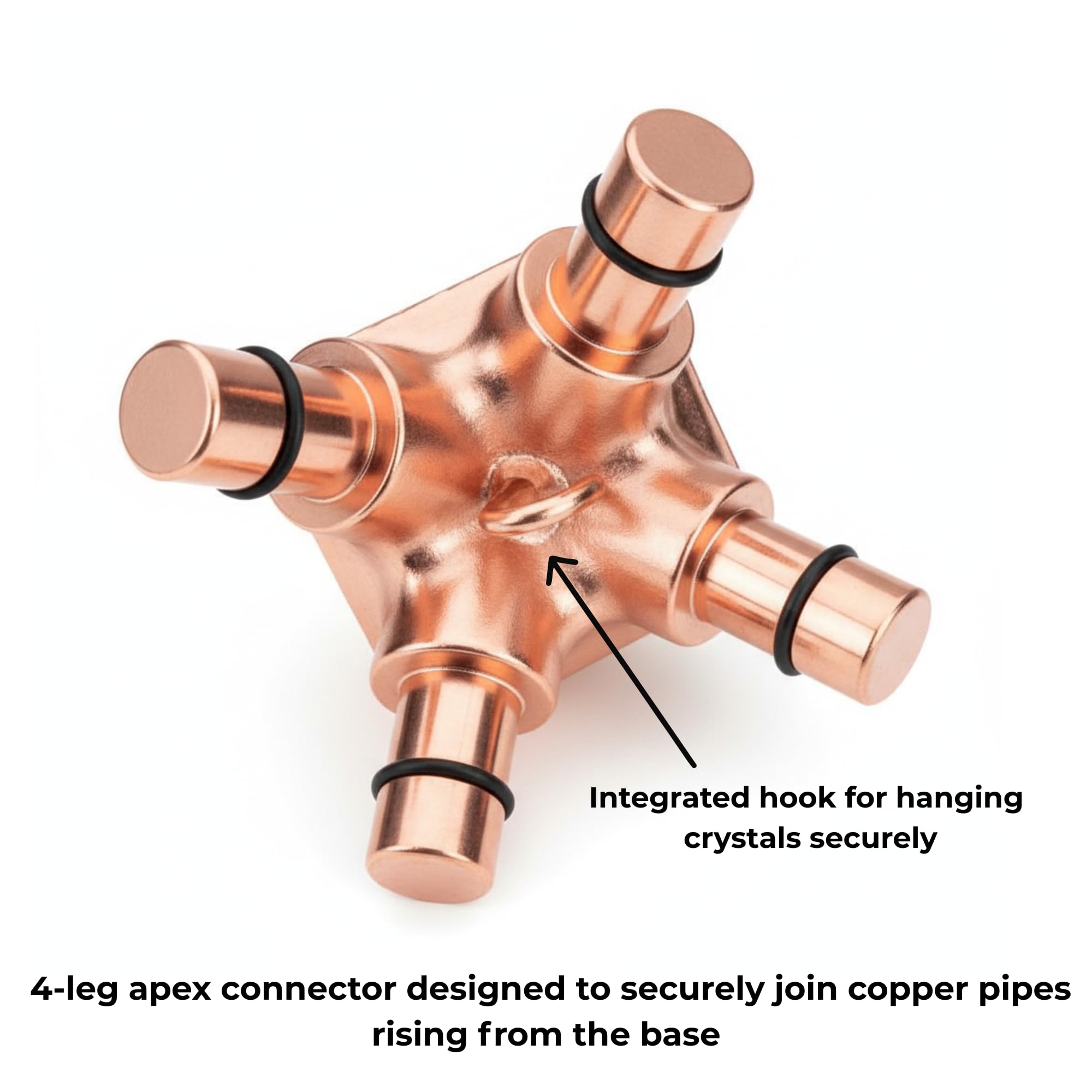 Copper Giza Pyramid Kit 12 Inch USA L Type and M Type UK Europe Canada Australia Solid Copper Connectors only for Healing Energy Relaxation Pranayama Sleep Meditation Accessory Tool product thumbnail 4