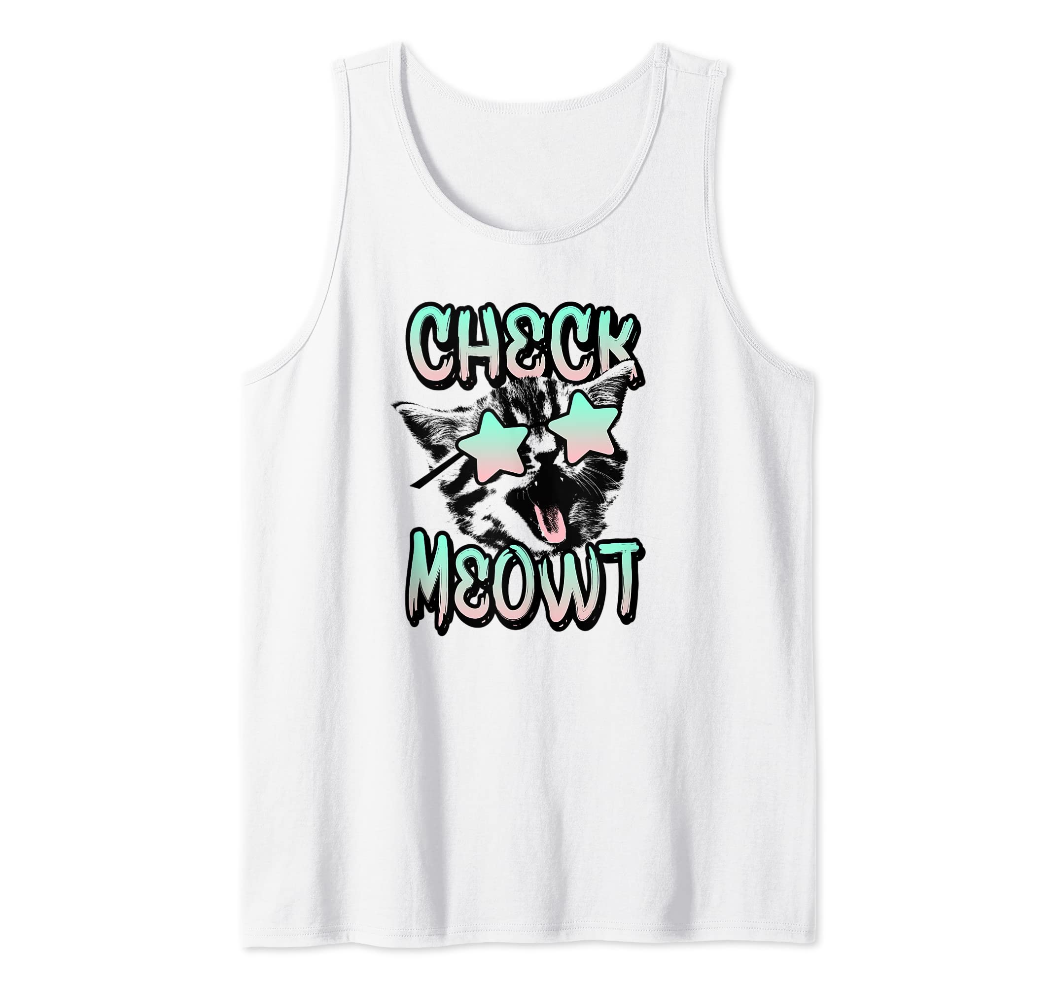 Trendy ApparelTrendy Check Meowt Starry Eyed Kitty Tank Top