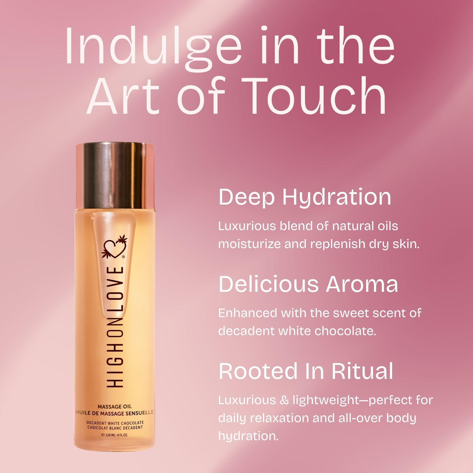 High On Love Olio da Massaggio Sensuale - Cioccolato Bianco - 290 g