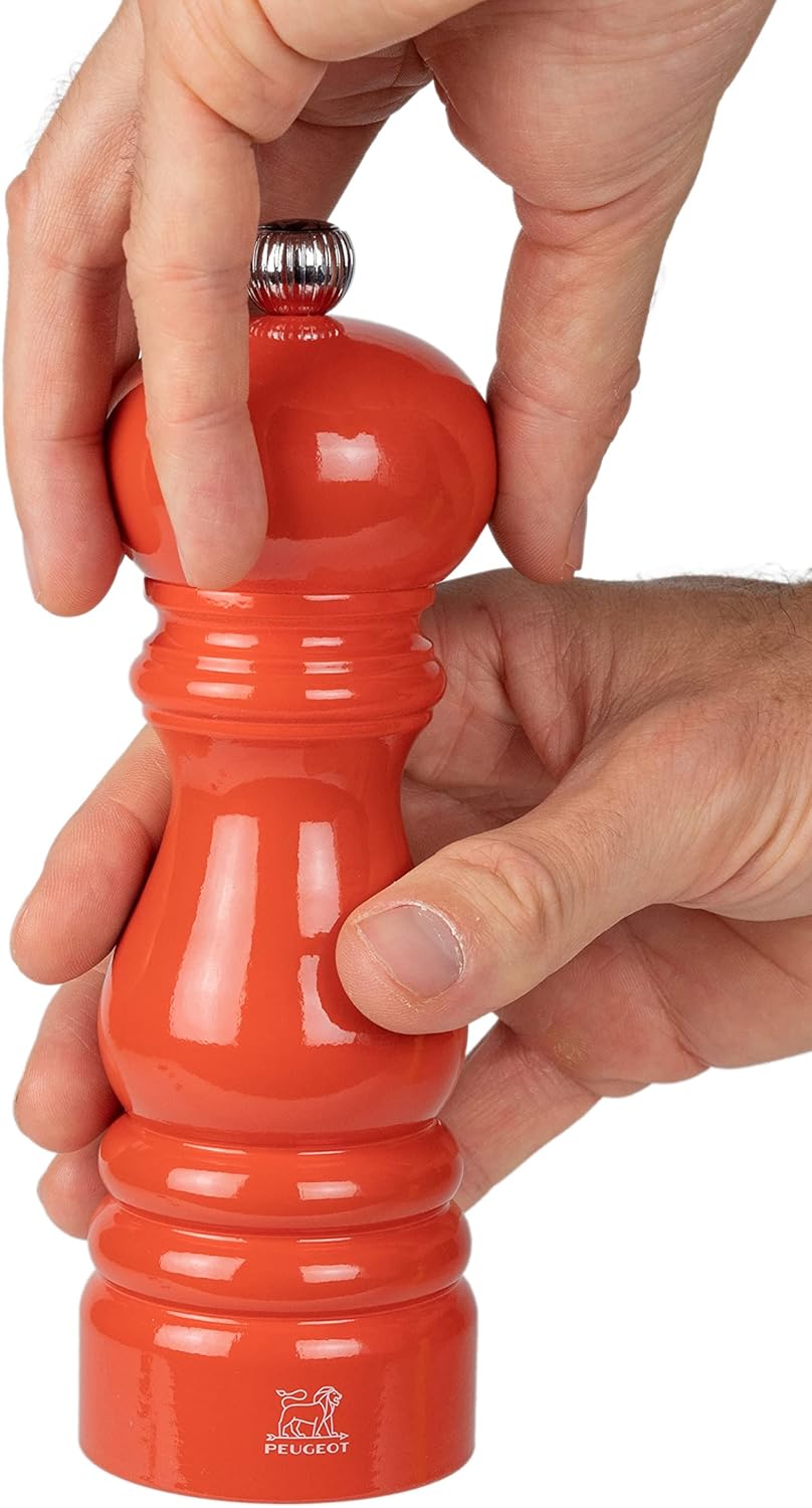 PEUGEOT - Paris Pepper Mill 18 cm - Paris Rama Collection - Classic Adjustment - PEFC Certified Wood - Made in France - Terracotta Colour