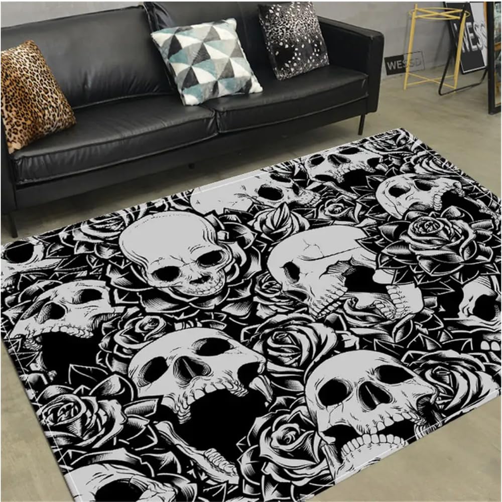 Tapis de chevet de chambre antidérapant style gothique contre les glissades