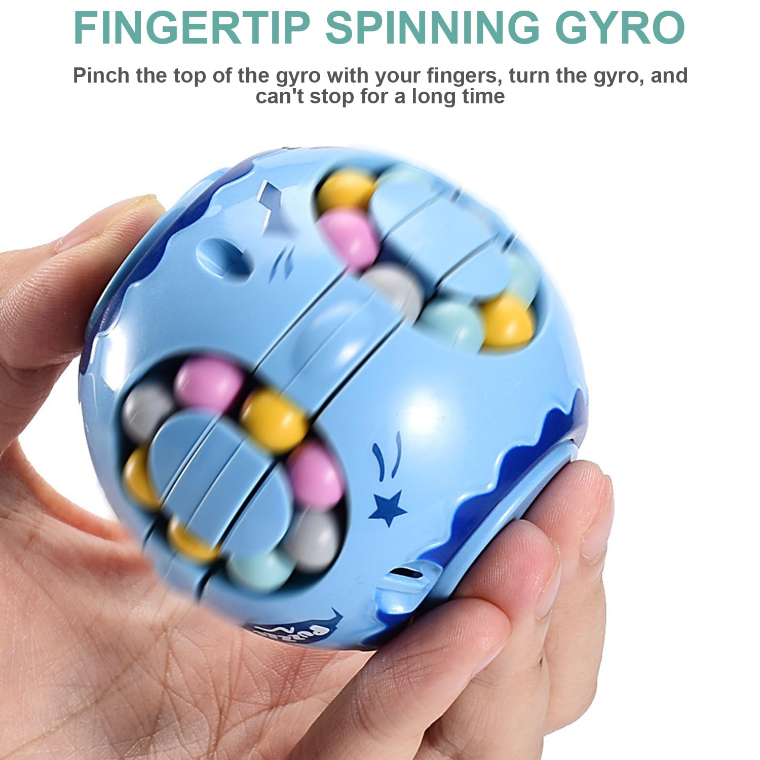 2 Piezas Frijol Mágico, Juguetes educativos de Frijol Mágico, Cubo Giratorio de Frijol Mágico, Juguete de Rompecabezas de Frijol Mágico, Creativos Magic Bean para Niños Niños y Niñas