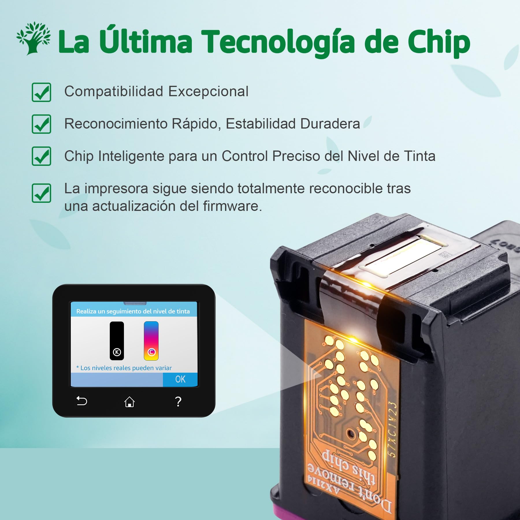 Tinta HP 305 XL Multipack Compatible Negro y Color para DeskJet 2820e 2822e 2723e 2722e 2722 Envy 6030e 6022 6020e 6020 Envy Plus 6430e 6430 6432e 6432