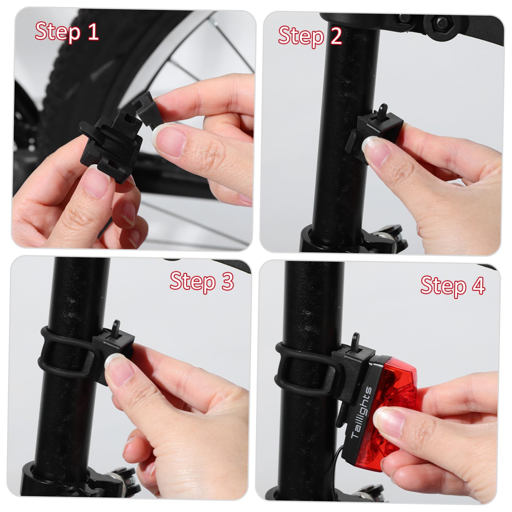 Sosoport Posteriori per Biciclette LED Fanale Posteriore Leggero Coda Ciclismo Lampeggiante Accessorio per Bici per Bici Materie Plastiche Tecniche di Alta qualità