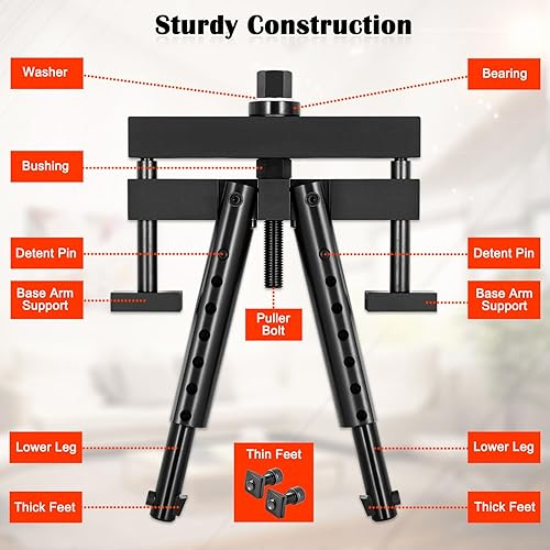 Miniatura 5 de Conjunto universal de extractor de revestimiento de cilindro  Extractor de revestimiento de cilindro de motor diésel resistente utilizado para Mack
