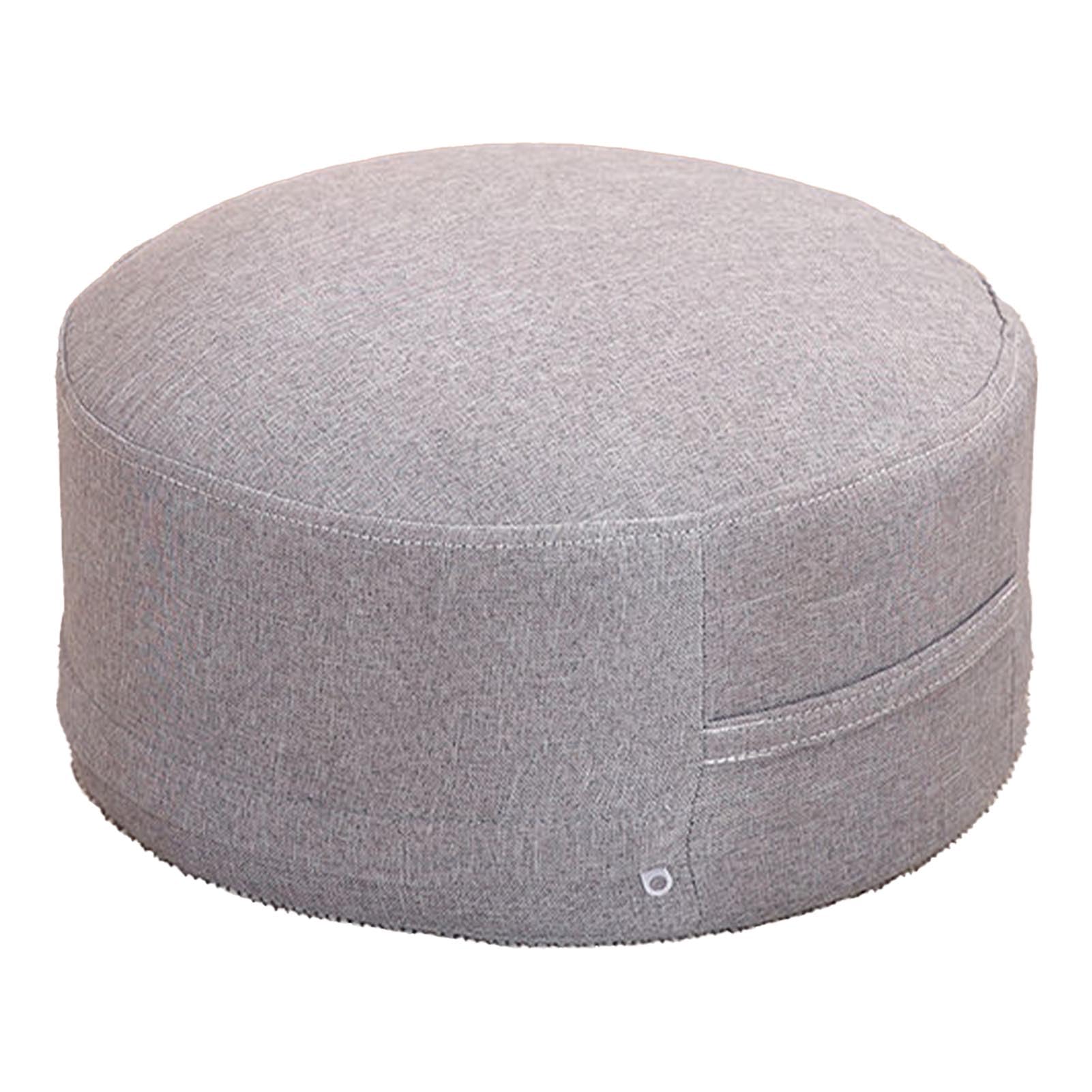 SIXRUN Cuscino da Pavimento, Cuscino da Pavimento Rotondo in Tessuto di Cotone, da Sedile Staccabile Spessore 20 Cm, Supporto Morbido per Soggiorno, Camera da Letto, Lettura di Meditazione, Adulti