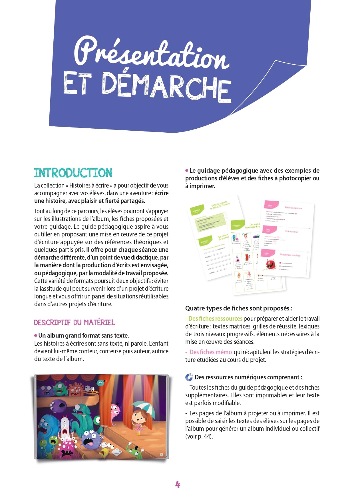 Histoires à écrire CP - CE1 - Le concours de monstres (+ ressources numériques)