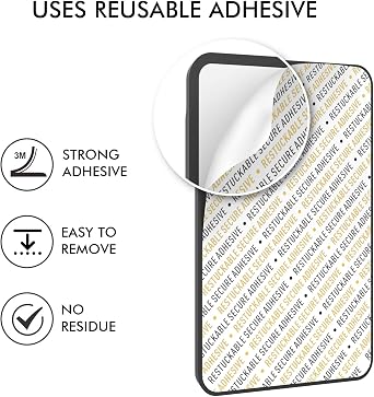 AHASTYLE Card Holder for Back of All iPhone Series A- Black | with MagSafe Strong MagneticRFID Shielding Silicone Wallet for iPhone MagSafe Phone Case