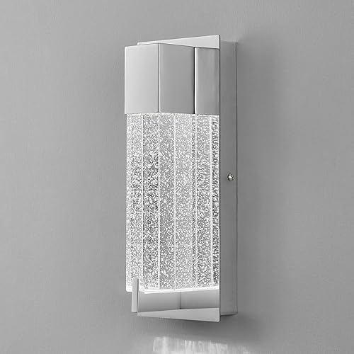 Modernos apliques de pared de cristal con burbujas, accesorios de pared cromados, elegantes lámparas de pared para sala de estar, dormitorio, baño, disponible en Yaxa Colombia